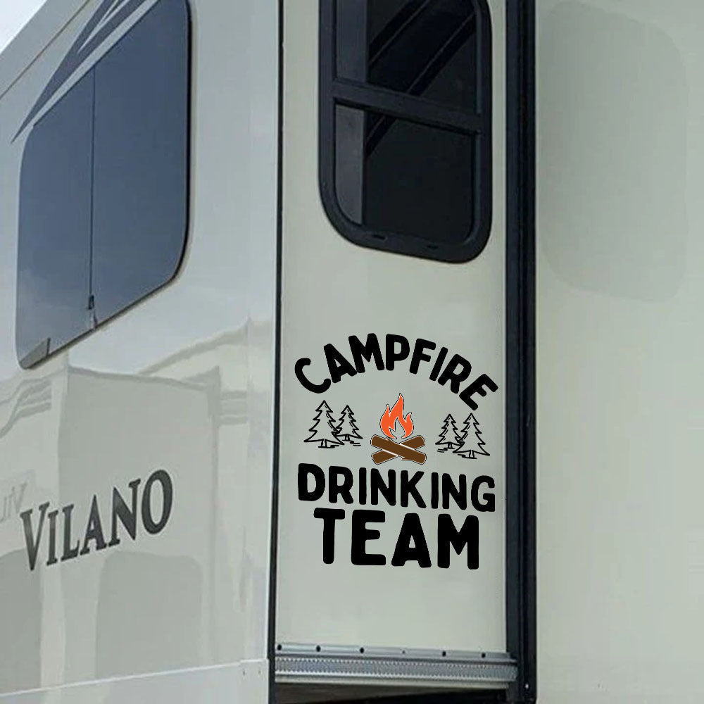 Camping Decal, Car Sticker For Window & Bumper