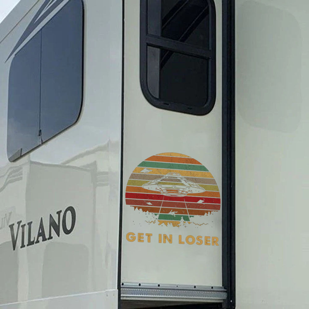 Camping Crack Decal, Funny Car Sticker For Window & Bumper