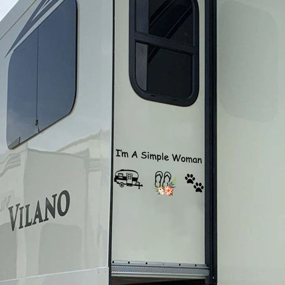 Camping Crack Sticker, Funny Car Decal For Window & Bumper
