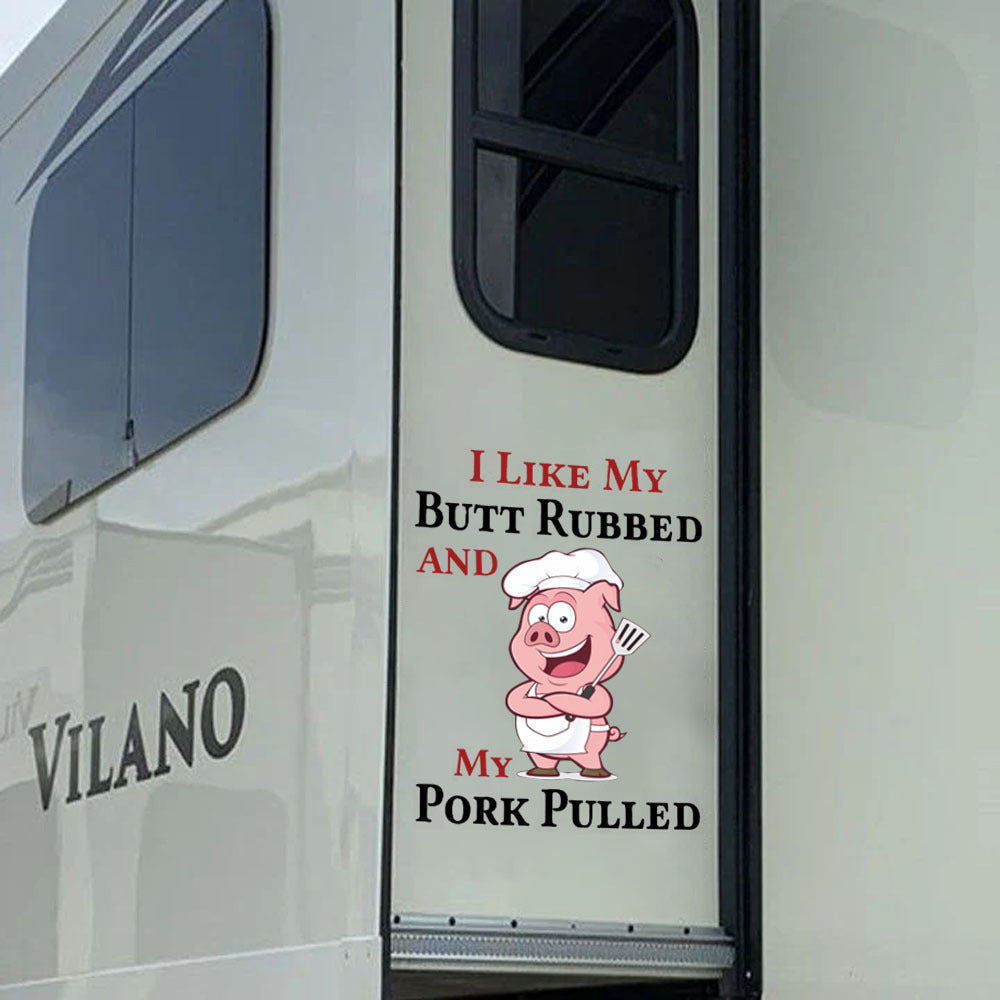 Camping Crack Sticker, Funny Car Decal For Window & Bumper