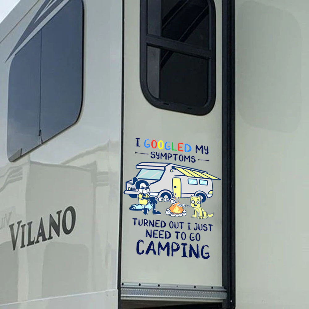 Camping Decal, Car Sticker For Window & Bumper