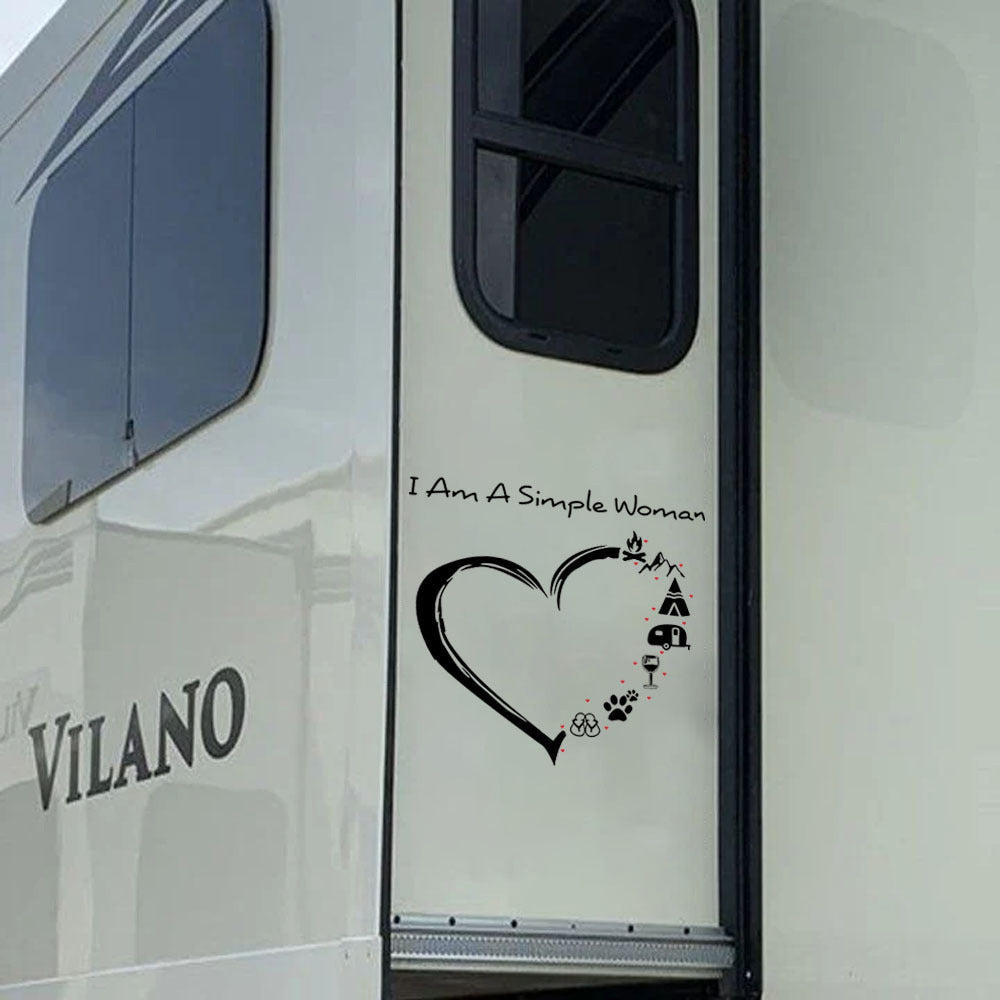 Camping Crack Decal, Funny Car Sticker For Window & Bumper