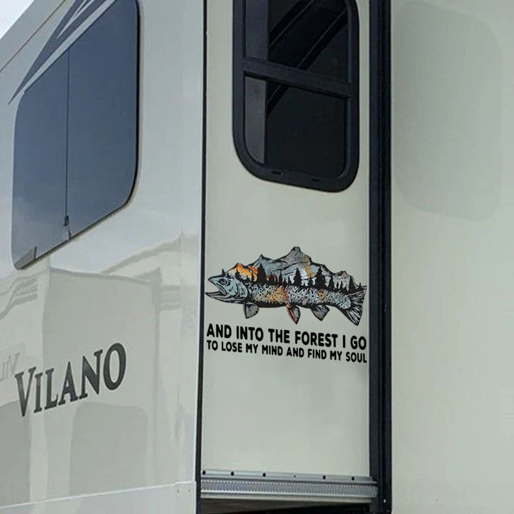 Camping Decal, Car Sticker For Window & Bumper