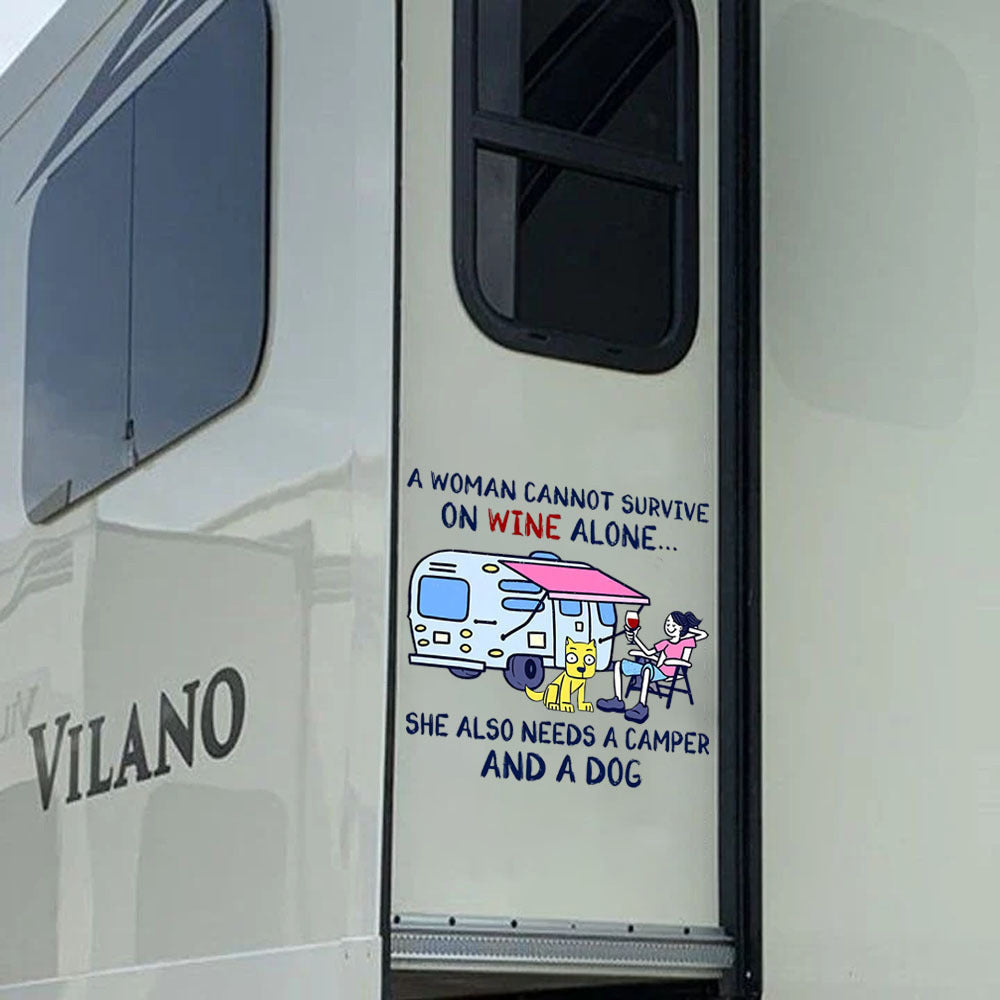 Camping Decal, Car Sticker For Window & Bumper