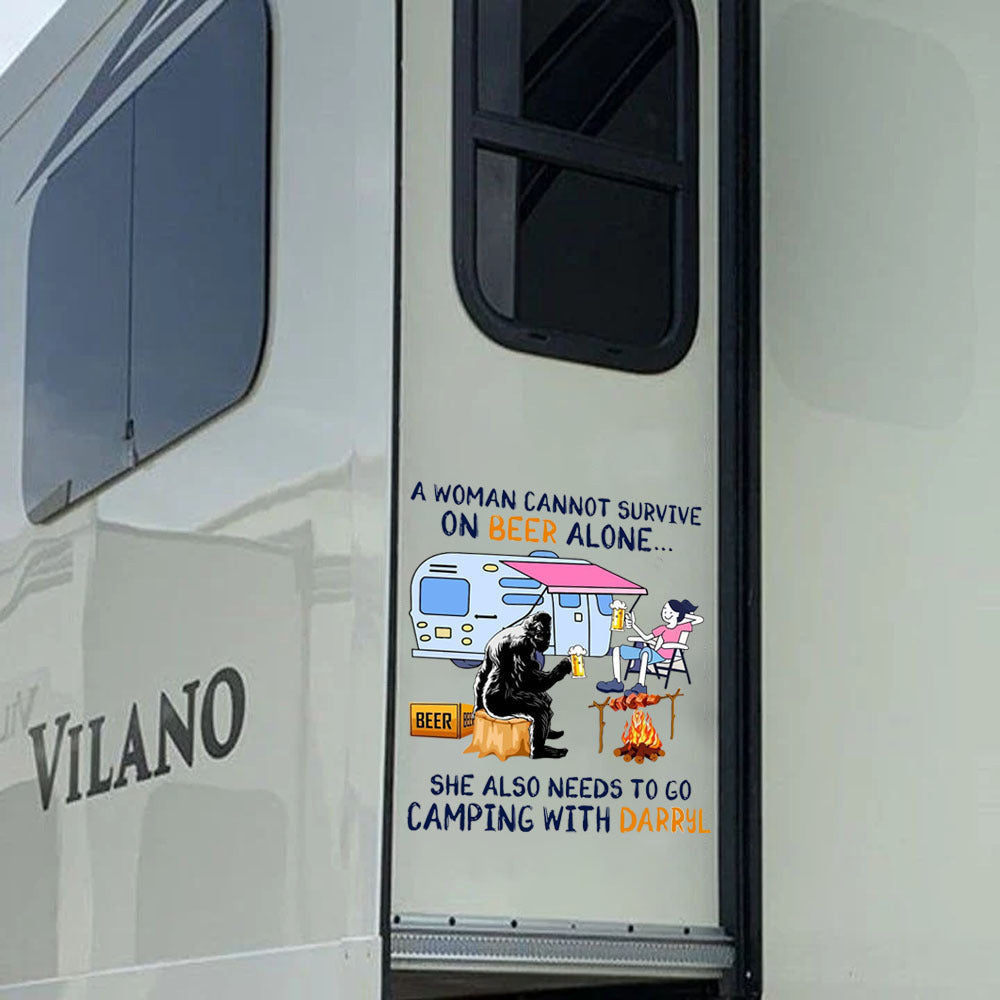 Camping Decal, Car Sticker For Window & Bumper