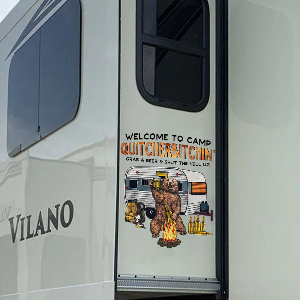 Camping Sticker, Car Decal For Window & Bumper