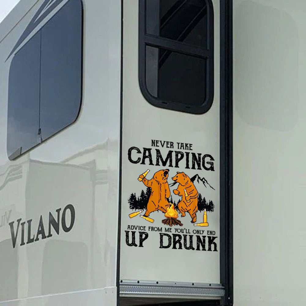 Camping Sticker, Car Decal For Window & Bumper
