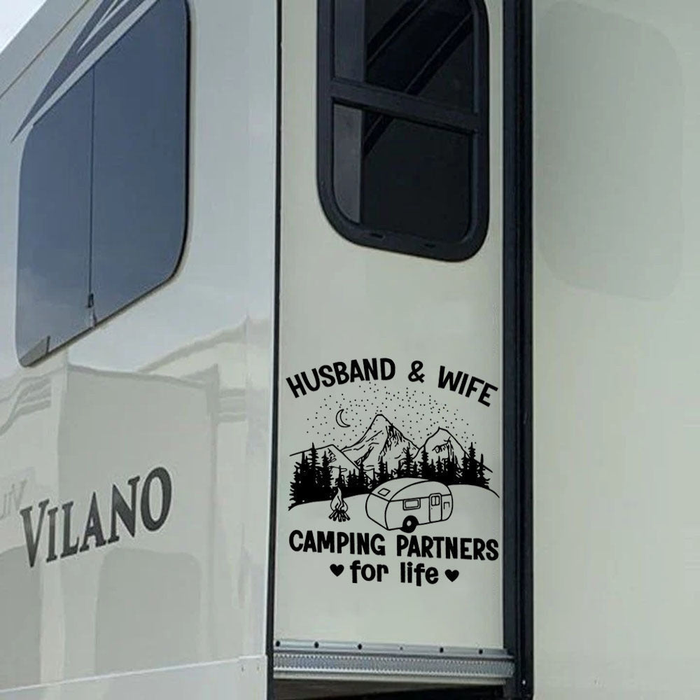 Camping Sticker, Car Decal For Window & Bumper