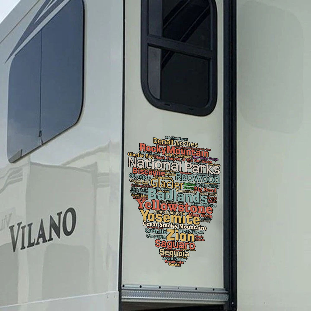 Camping Head Decal, Car Sticker For Window & Bumper