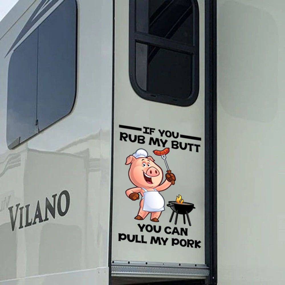 Camping Crack Decal, Funny Car Sticker For Window & Bumper