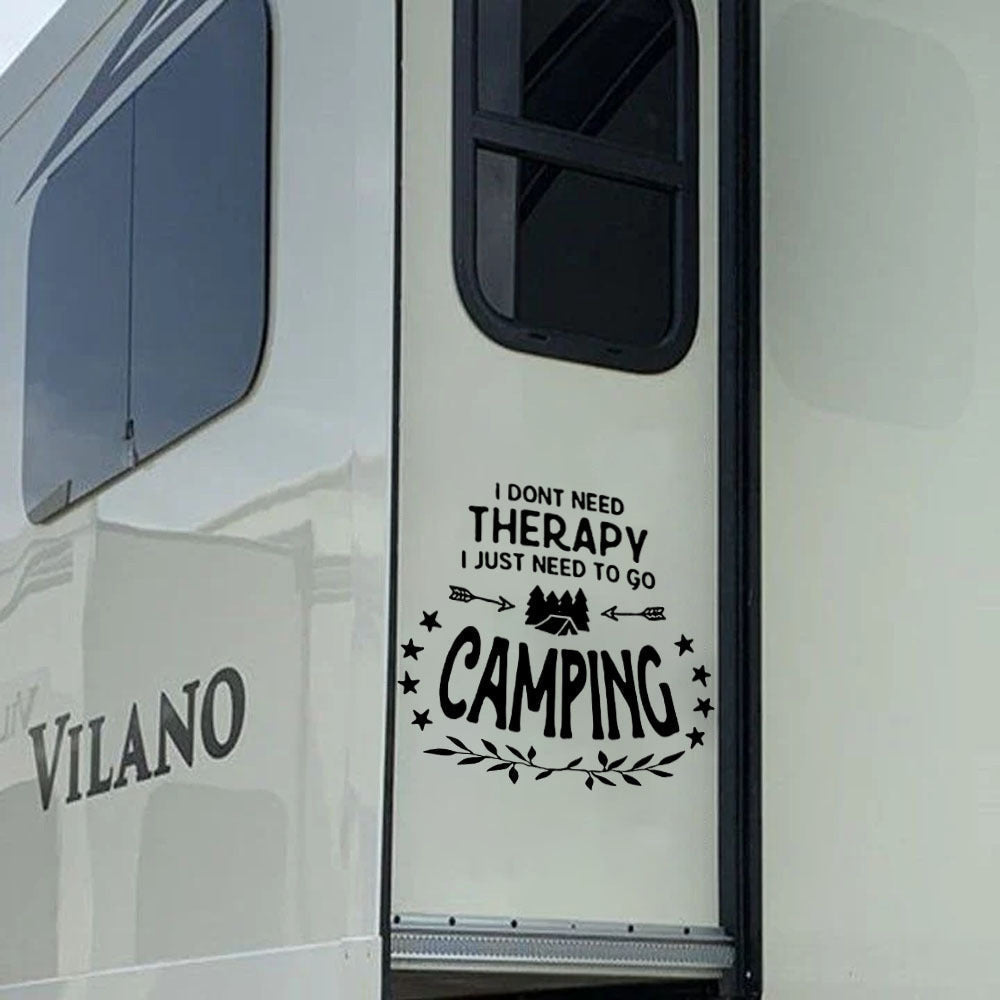 Camping Crack Decal, Funny Car Sticker For Window & Bumper