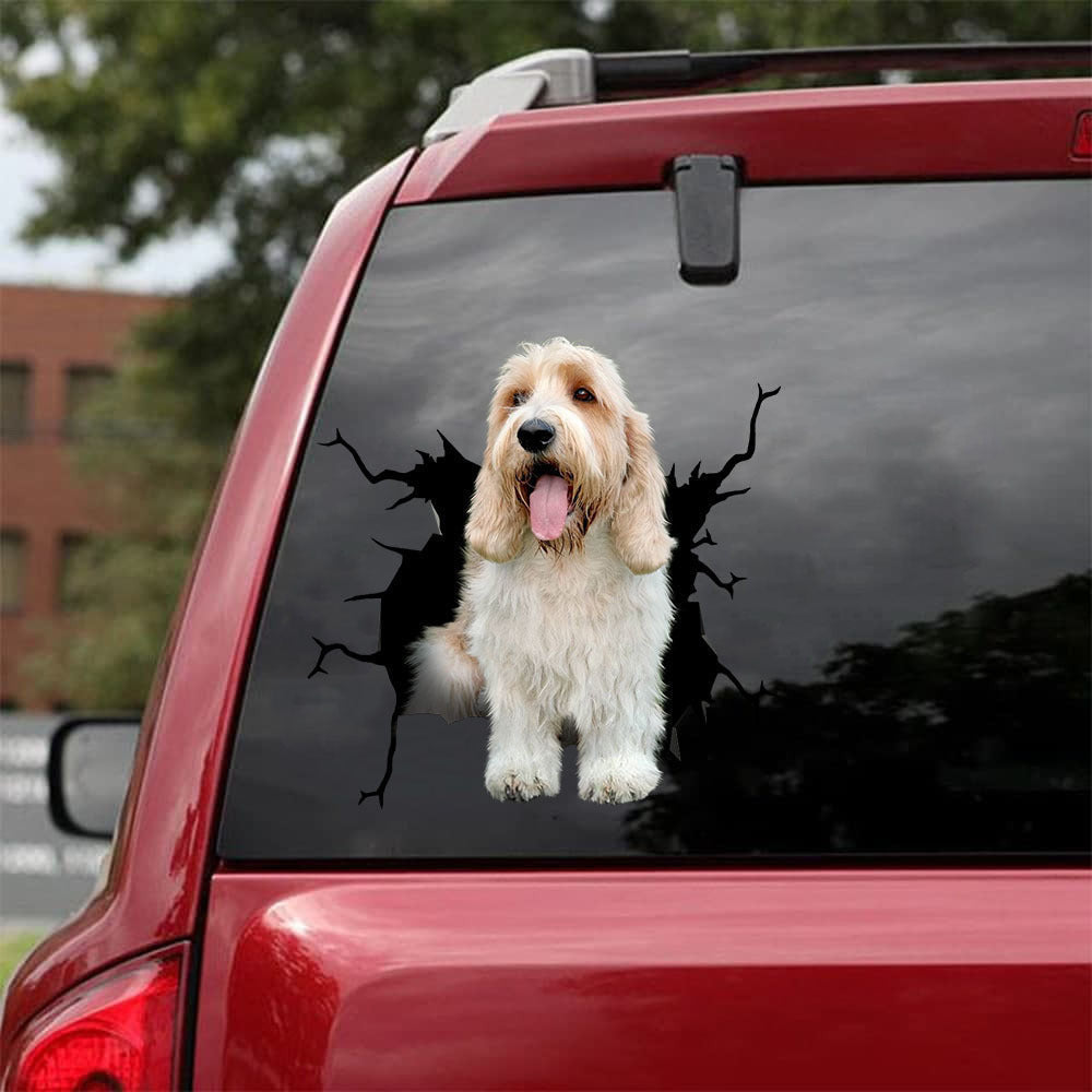Petit Basset Griffon Venda©En Crack Decal, Funny Car Sticker For Window & Bumper