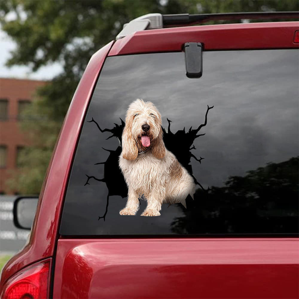 Petit Basset Griffon Venda©En Crack Decal, Funny Car Sticker For Window & Bumper