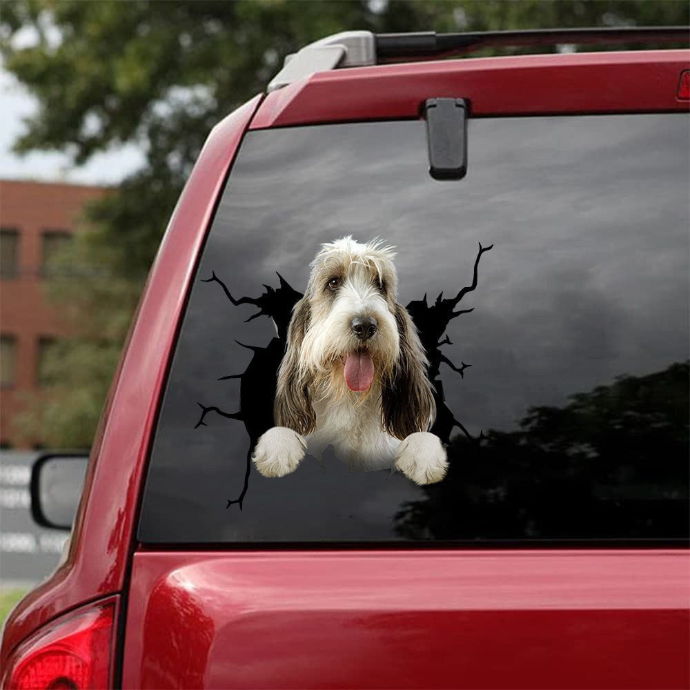 Petit Basset Griffon Venda©En Crack Sticker, Funny Car Decal For Window & Bumper