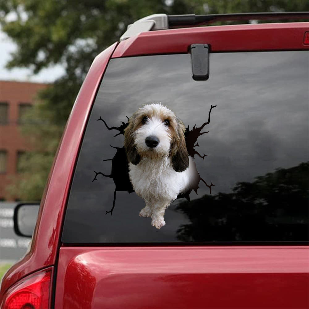 Petit Basset Griffon Venda©En Crack Decal, Funny Car Sticker For Window & Bumper