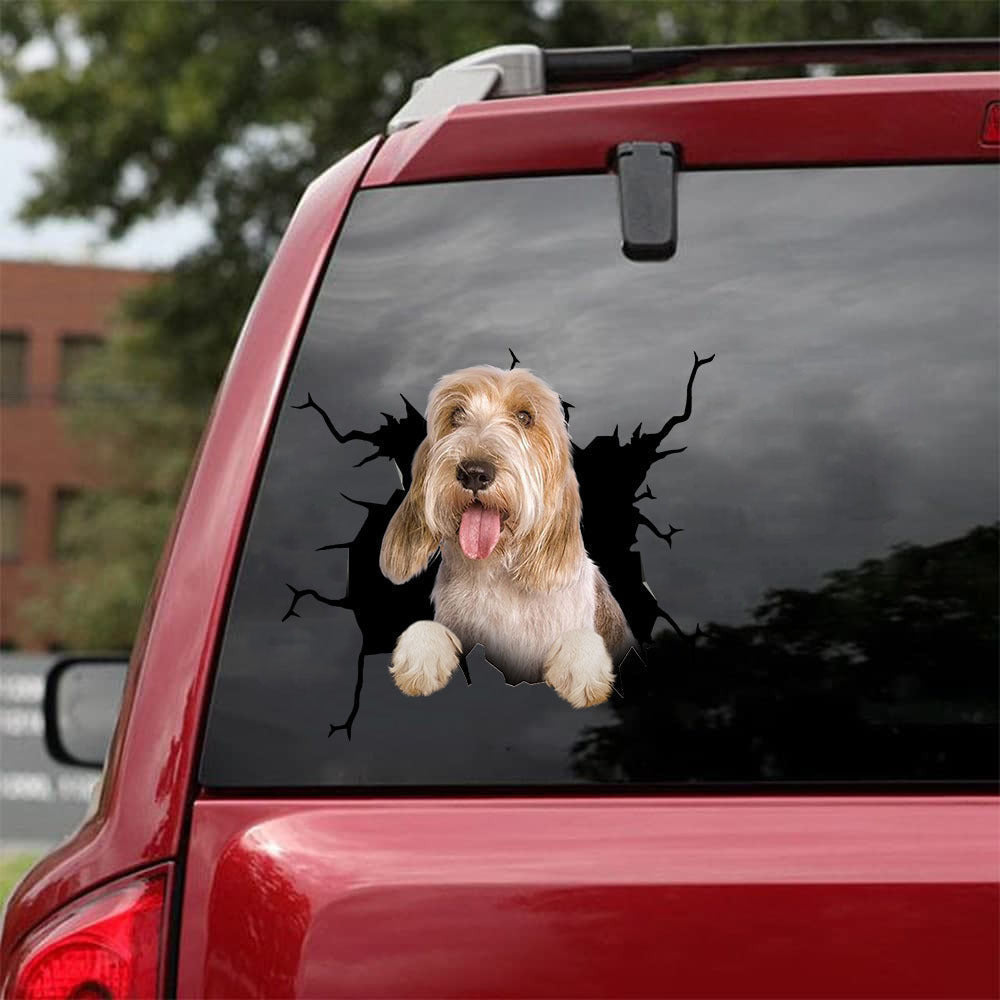 Petit Basset Griffon Venda©En Crack Sticker, Funny Car Decal For Window & Bumper