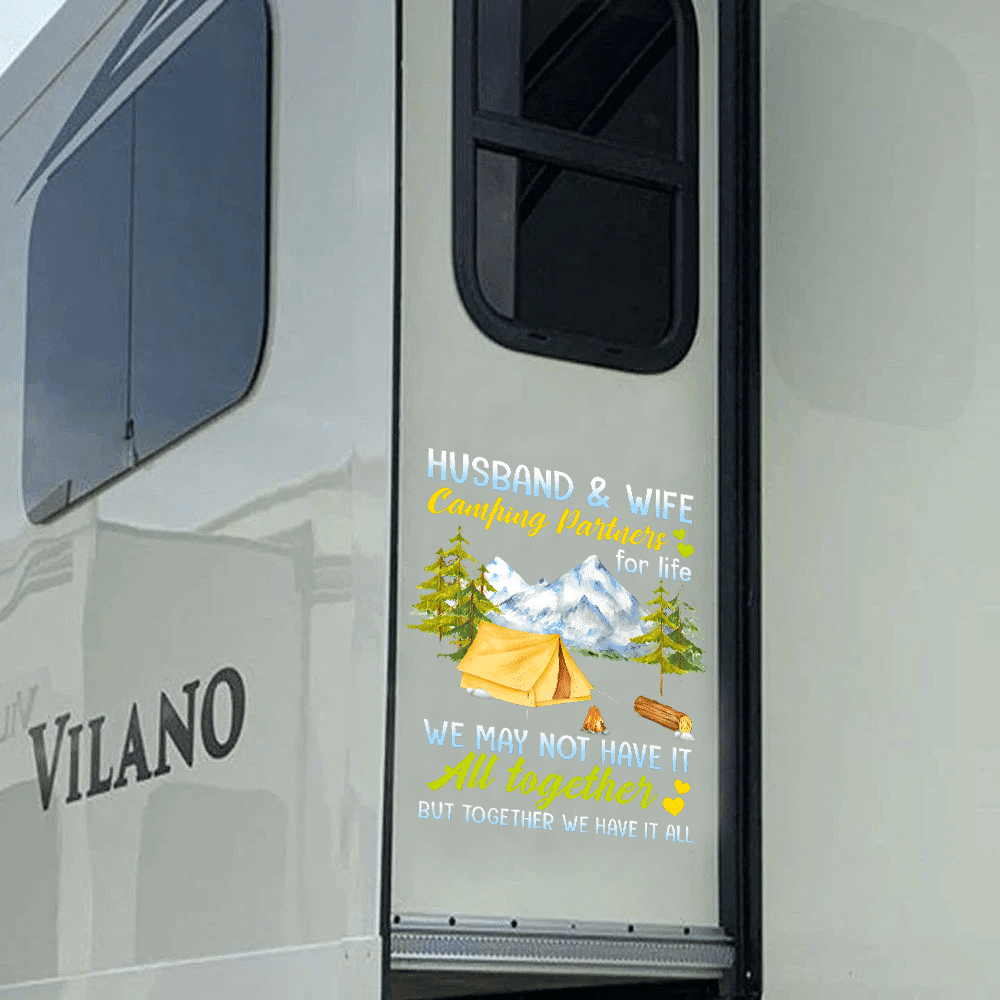 Camping Sticker, Car Decal For Window & Bumper