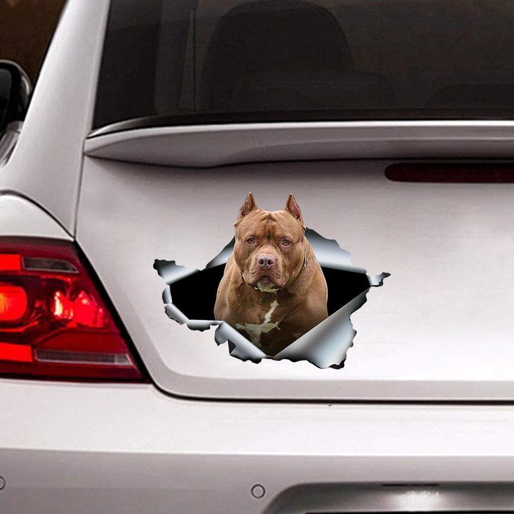 Funny Bully Dogs Crack Sticker, Car Decal For Window & Bumper
