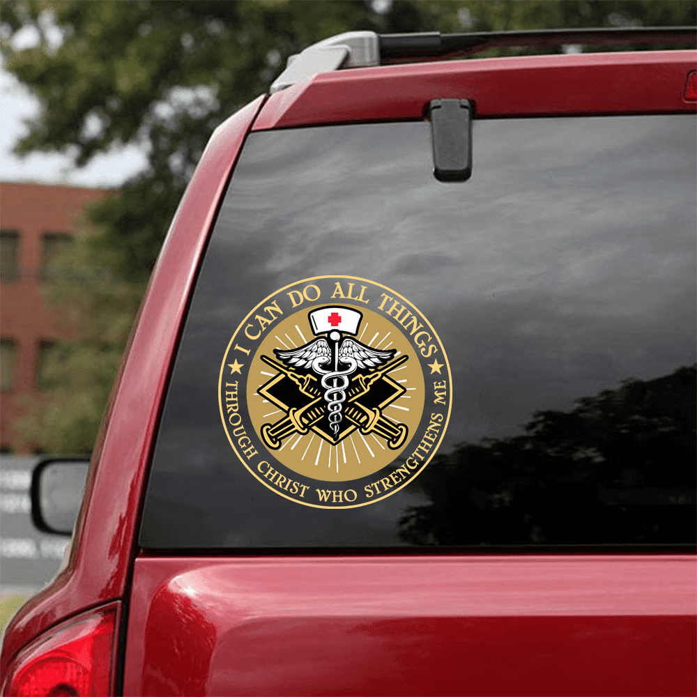 Nurse Sticker, Car Decal For Window & Bumper