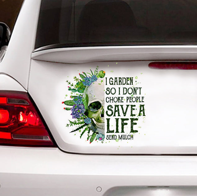 Gardening Car Ticker, General Lee Decal, Sticker For Window & Bumper