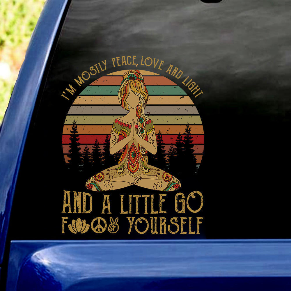 Yoga Decal, Car Sticker For Window & Bumper