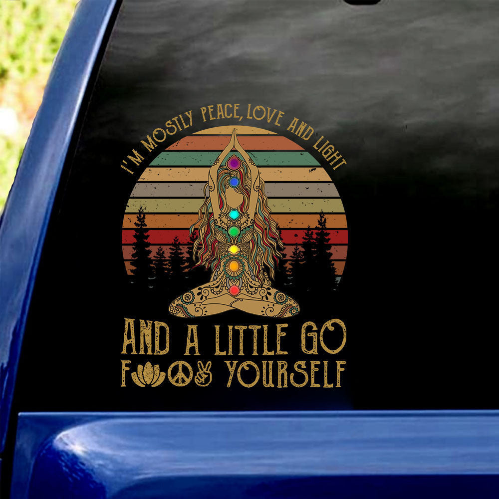 Yoga Decal, Car Sticker For Window & Bumper