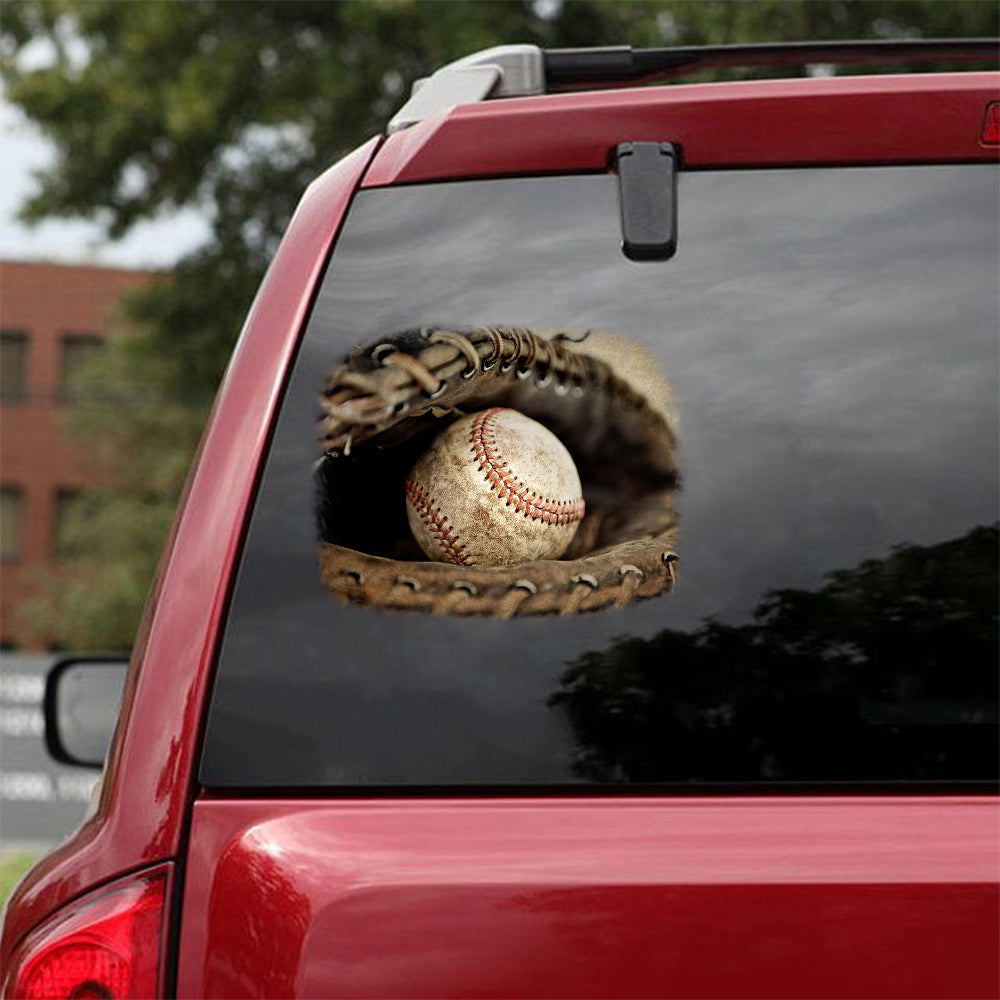 Baseball Decal, Car Sticker For Window & Bumper