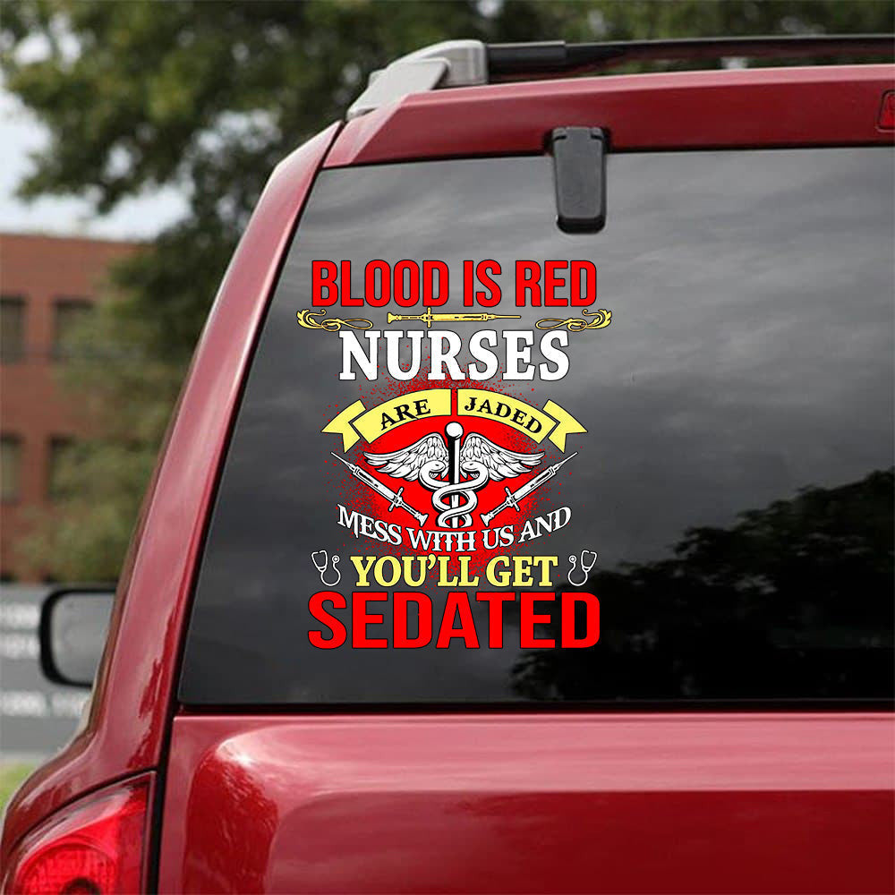 Nurse Crack Sticker, Funny Car Decal For Window & Bumper