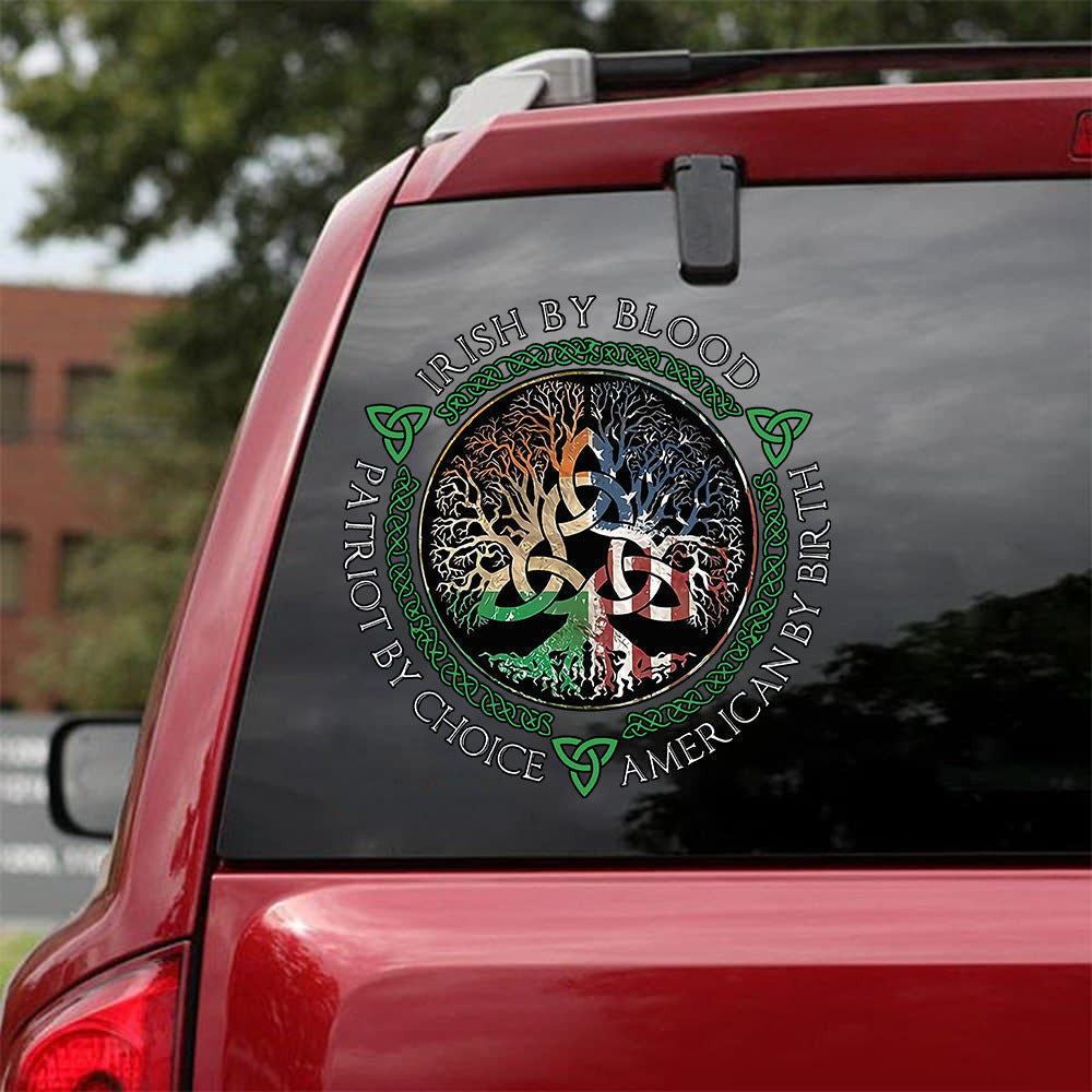 Saint Patrick's Day Crack Sticker, Funny Car Decal For Window & Bumper