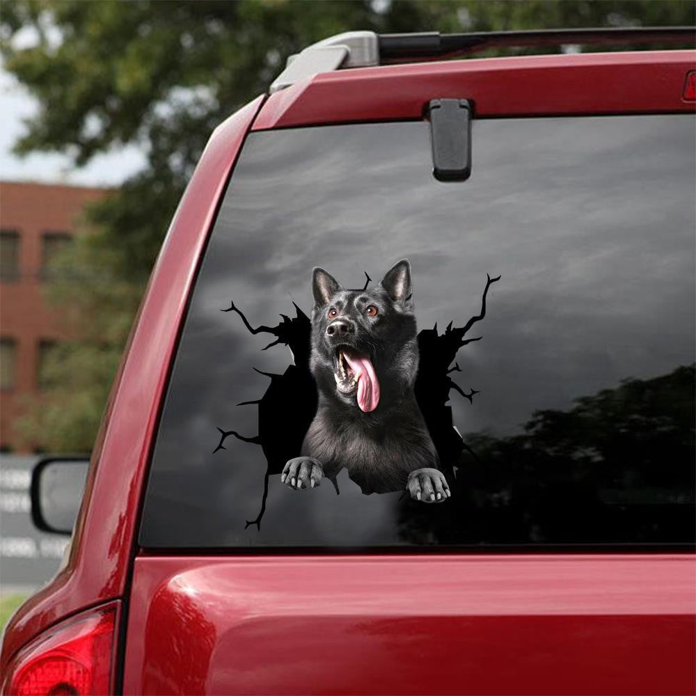 Black German Shepherd Dog Funny For Mom Decal, Car Sticker For Window & Bumper