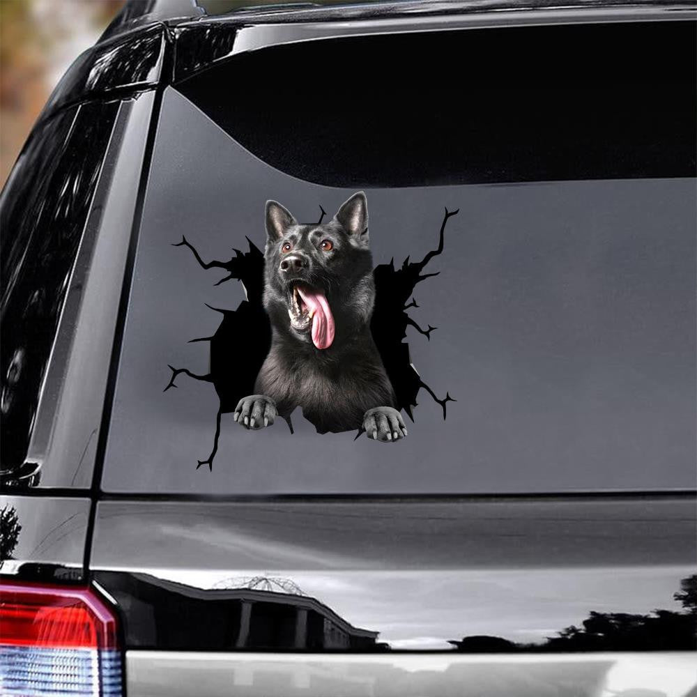 Black German Shepherd Dog Funny For Mom Decal, Car Sticker For Window & Bumper