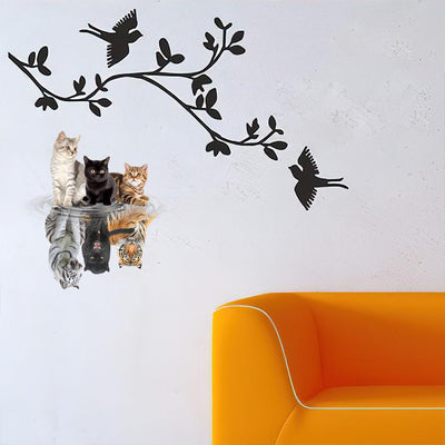 Cats Shade Tigers Animal Car Window Funny Gifs Custom Car Vinyl Car S Gift Tag.Png Car Vinyl Decal Sticker Window Decals, Peel and Stick Wall Decals