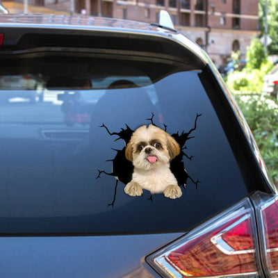 Shih Tzu Dog Breeds Dogs Decal, Car Sticker For Window & Bumper