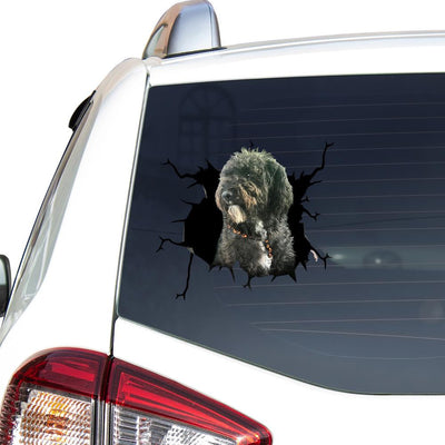 Toy Poodle Dog Breeds Dogs Decal, Car Sticker For Window & Bumper