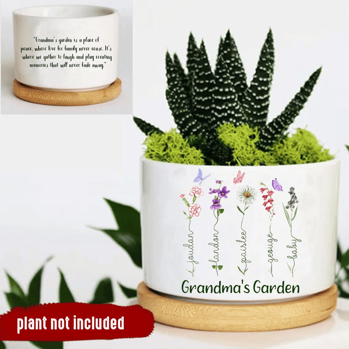 Personalized Name Garden Plant Pot, Custom Mom Flower Pot, Outdoor Flower Pot With Customized Name, Birthday Gift, Mothers Day Gift