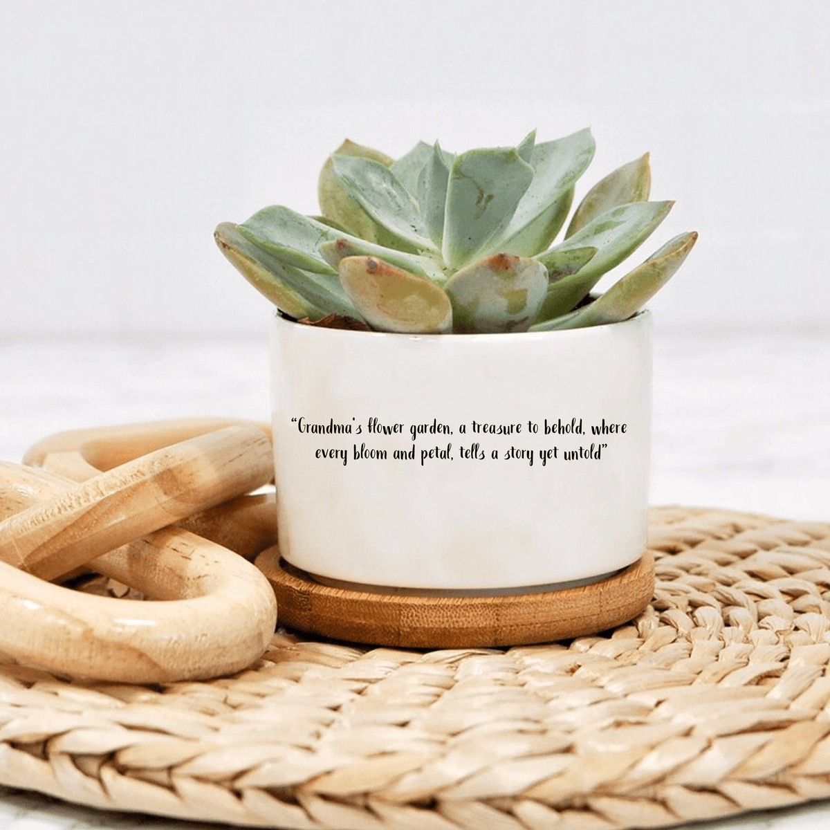 Personalized Name Grandma Garden Plant Pot, Custom Grandma Flower Pot, Outdoor Flower Pot With Month Flower, Birthday Gift, Mothers Day Gift