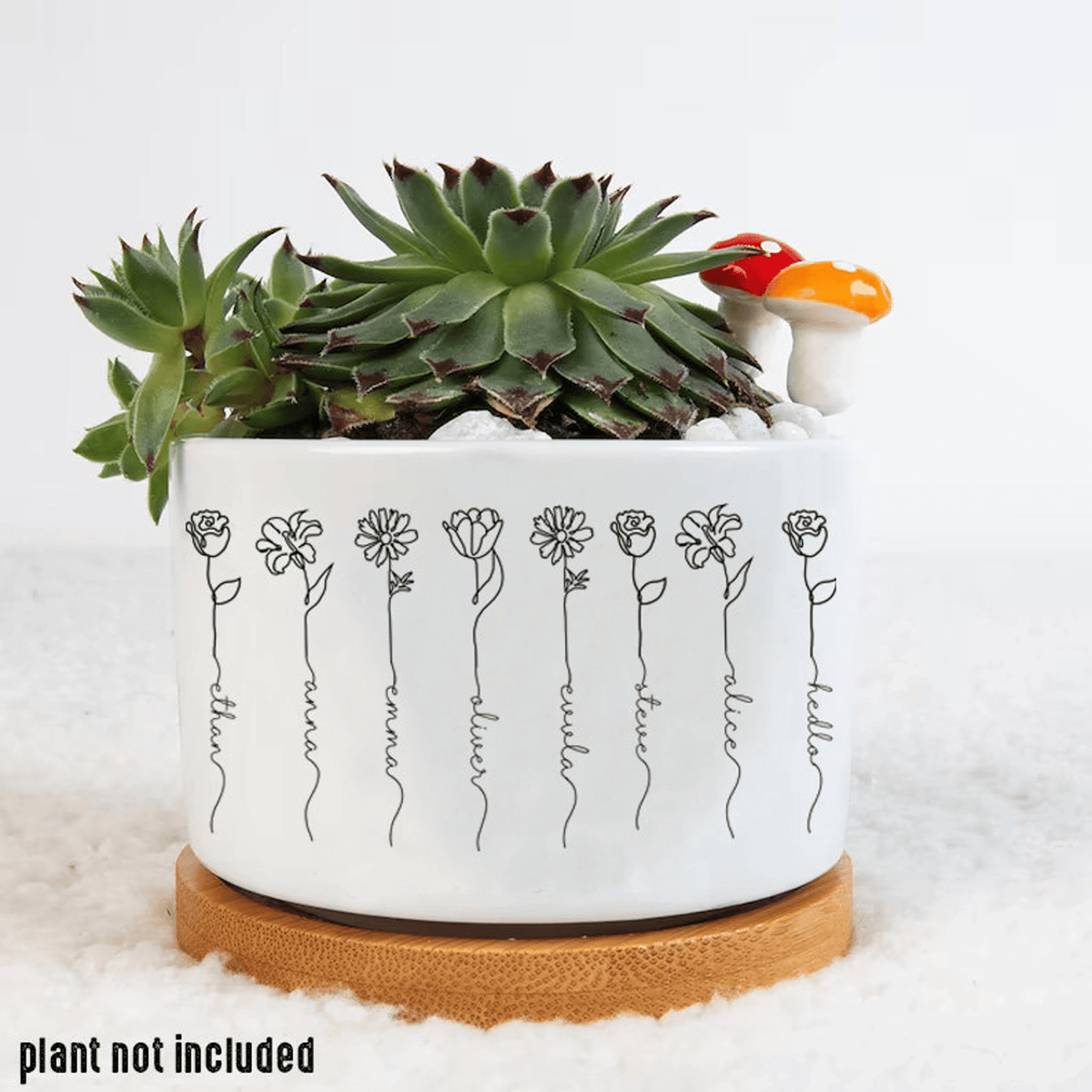 Personalized Name Garden Plant Pot, Custom Mom Flower Pot, Outdoor Flower Pot With Customized Name, Birthday Gift, Mothers Day Gift