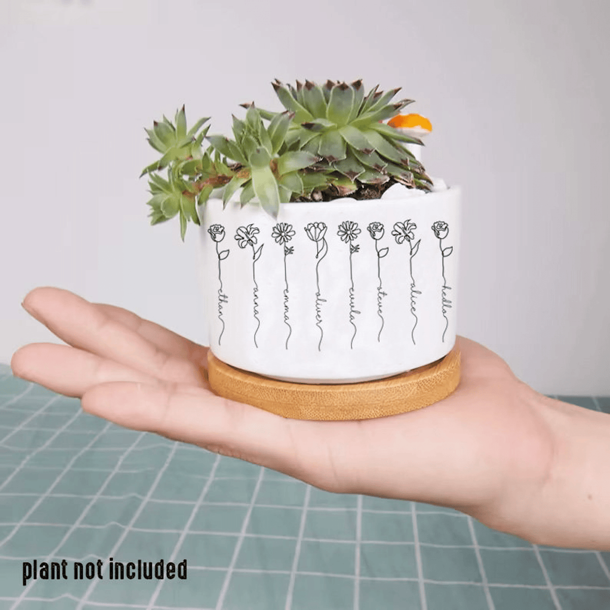 Personalized Name Garden Plant Pot, Custom Mom Flower Pot, Outdoor Flower Pot With Customized Name, Birthday Gift, Mothers Day Gift