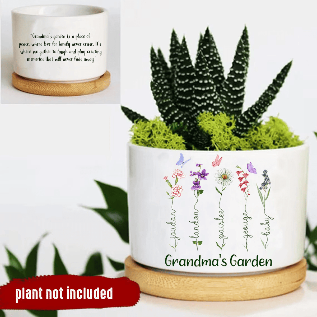 Personalized Name Garden Plant Pot, Custom Mom Flower Pot, Outdoor Flower Pot With Customized Name, Birthday Gift, Mothers Day Gift