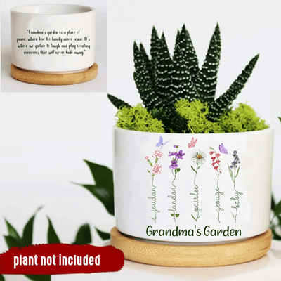Personalized Name Garden Plant Pot, Custom Mom Flower Pot, Outdoor Flower Pot With Customized Name, Birthday Gift, Mothers Day Gift