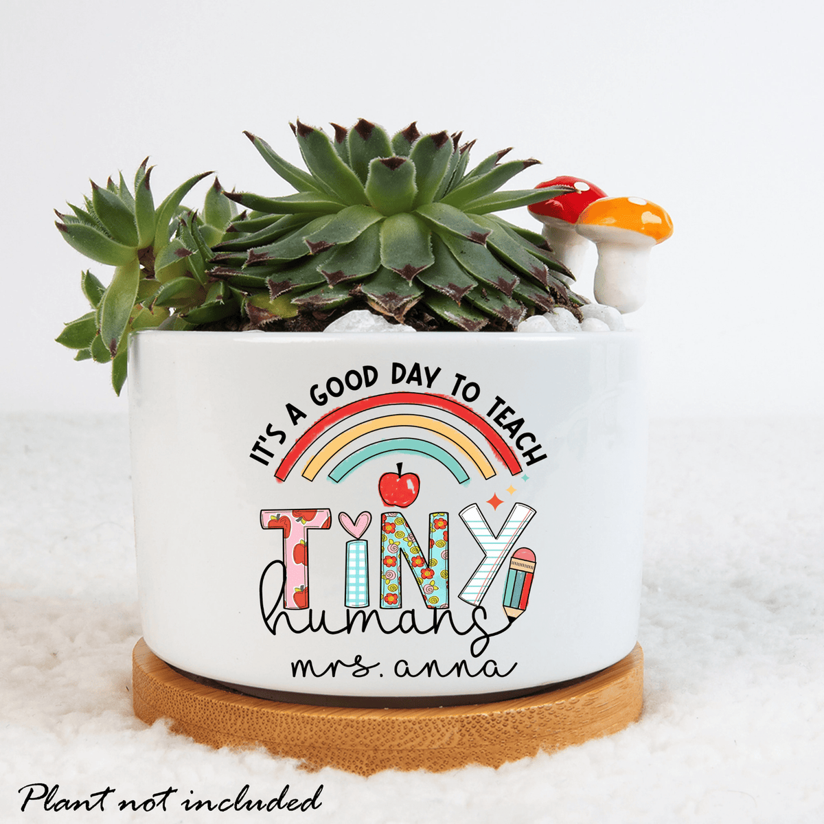 It's a good day to teach tiny humans Custom Flower Pot, Teacher Gifts, Teacher Appreciation, School Gifts, Teacher Pot, Custom Flower Pot