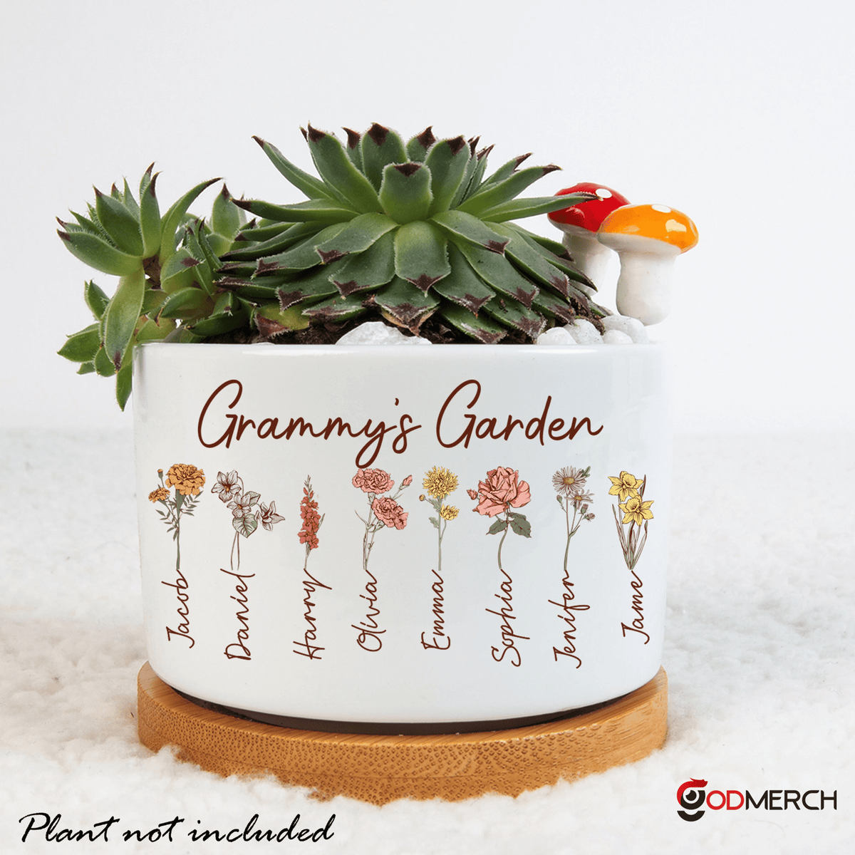 Grandma's Garden Plant Pot, Mimi's Garden Grandkids Flower Pot, Mimi Gardening Gifts, Grandma Gardening Gifts, Mini Garden Decor Plant Pot