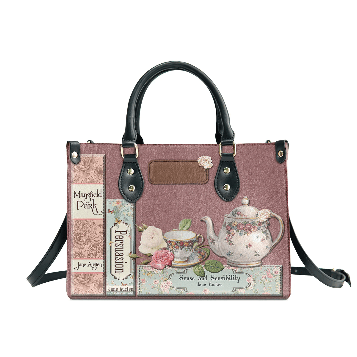 Personalized Handbags in Jane Austen Style, The Perfect Leather Bag Gift for Women, Libro Handbags