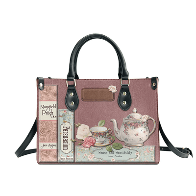 Personalized Handbags in Jane Austen Style, The Perfect Leather Bag Gift for Women, Libro Handbags