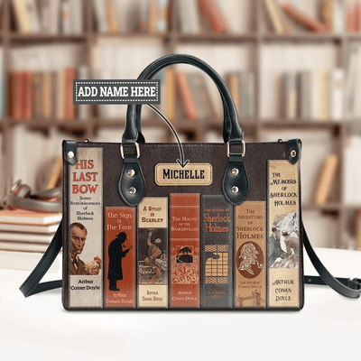 Custom Handbags for Women, Detective Inspired Designs by Arthur Conan Doyle | Libro Handbags