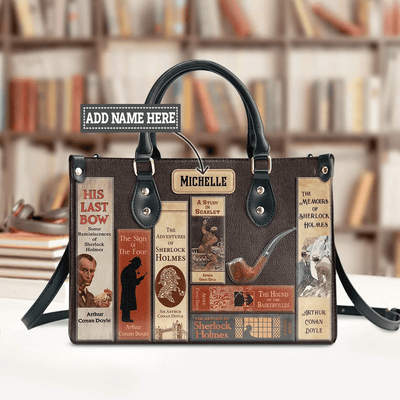 Custom Handbags for Women, Detective Inspired Designs by Arthur Conan Doyle | Libro Handbags