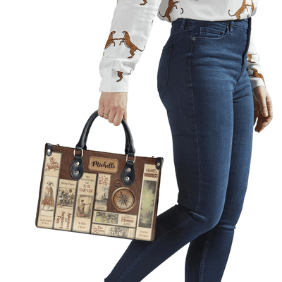 Personalized Handbags for Adventure Books Lovers,Custom Libro Handbags,The Perfect Leather Bag Gift for Book Lovers