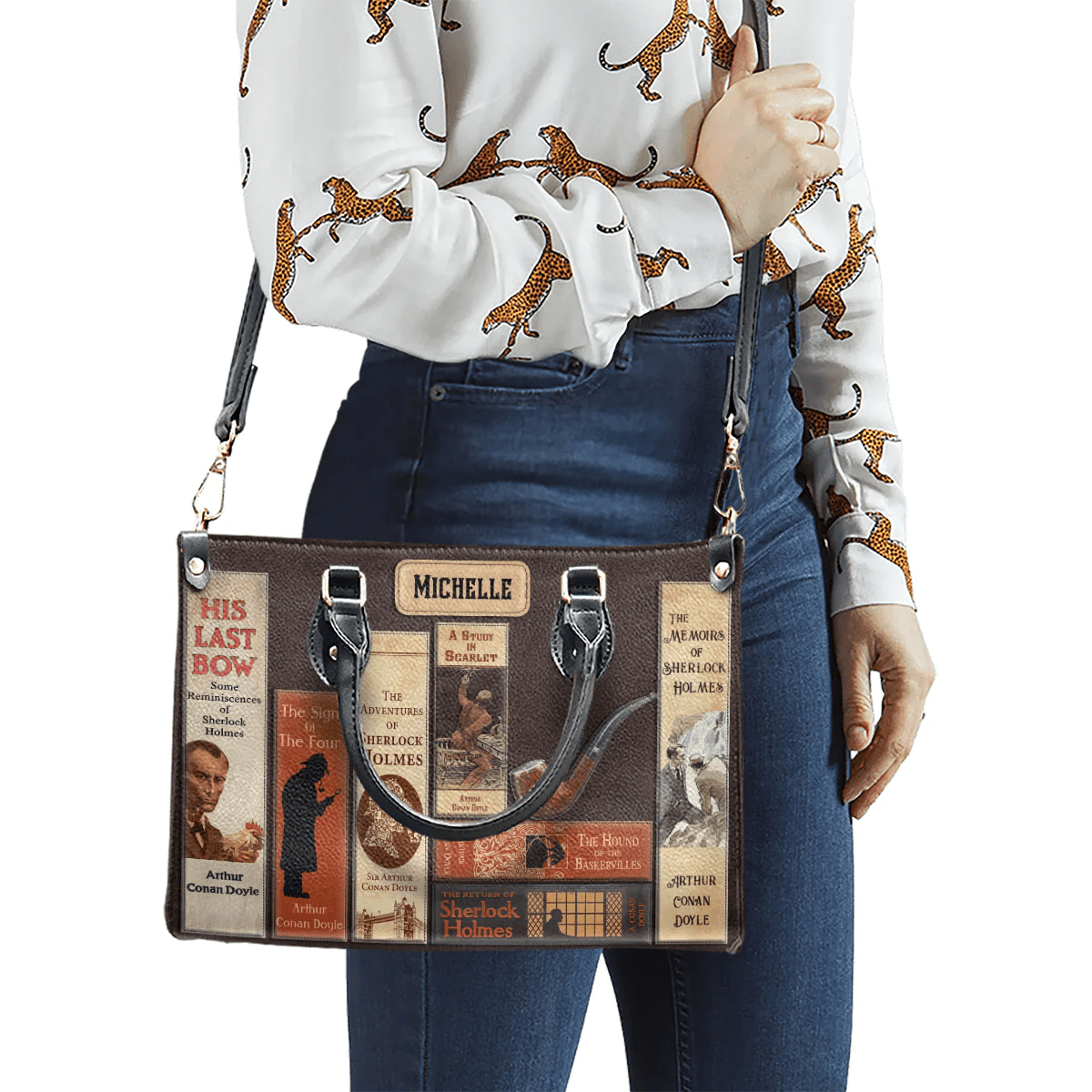 Custom Handbags for Women, Detective Inspired Designs by Arthur Conan Doyle | Libro Handbags