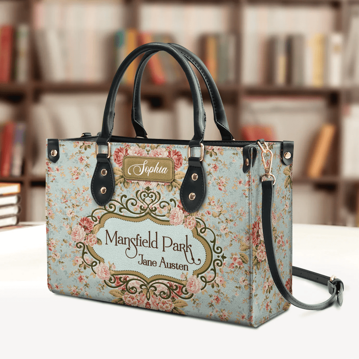 Personalized Handbags in Jane Austen Style, Elegant and Prejudice Inspired, Libro Handbags Customization