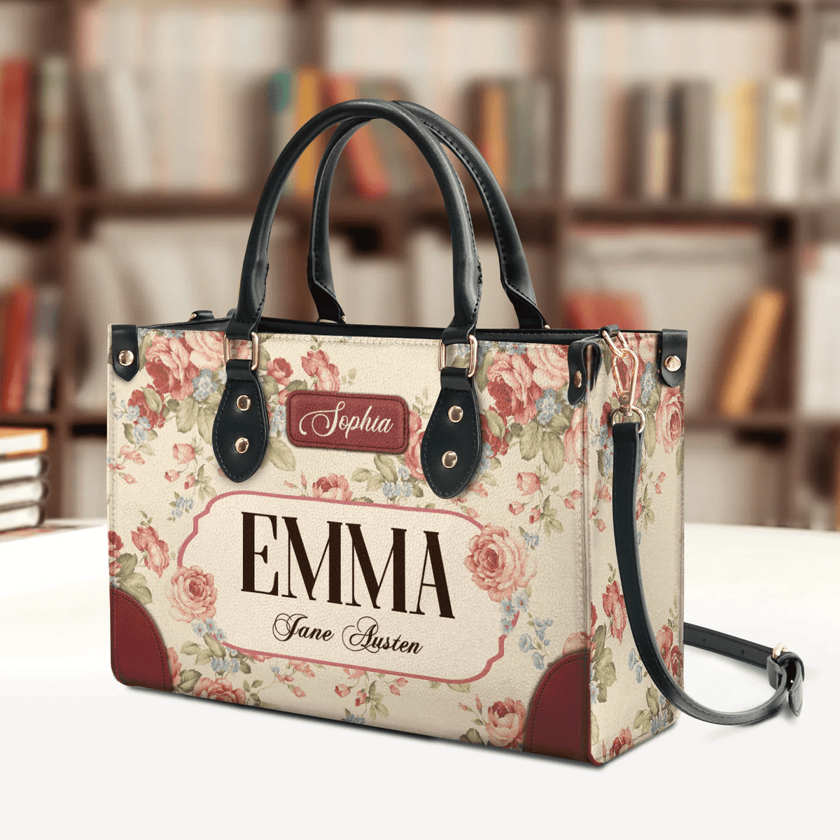 Personalized Handbags in Jane Austen Style, The Perfect Leather Bag Gift for Women | Libro Handbags Customization